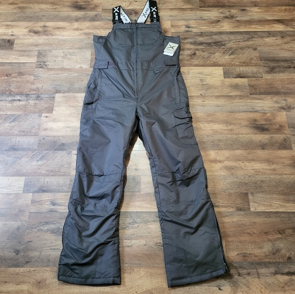 NWT Men's Charcoal Avalanche Athletic Fit Insulated Bin Overalls Size Medium - Picture 2 of 7